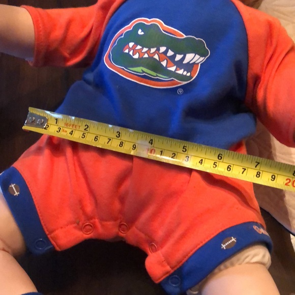 🐊Florida Gator Outfitted Baby with rimmed baseball cap 🧡💙 - Picture 11 of 16